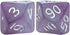 Gate Keeper Games and Dice: Sea Glass Dice: The Black Pearl - 7pc RPG Set, Violet Frosted Matte & Black Powder Resin, Dice for Role Playing Games...