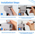 Dispensing gun AB glue gun 50ml two-component glue gun 2:1/1:1 epoxy glue gun dispensing gun, suitable for 1:1/2:1double cartridges, with 8pcs mix...