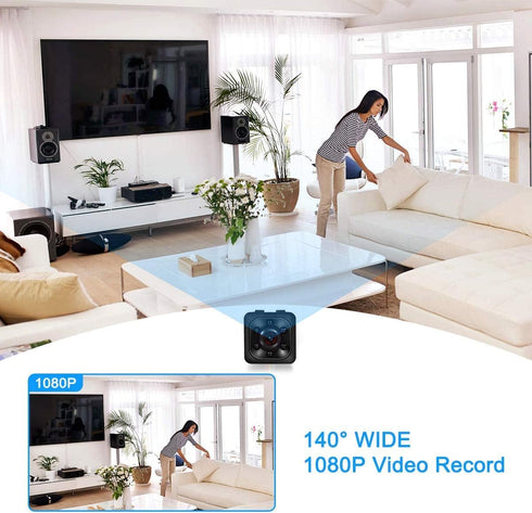 Mini Spy Camera, 1080P HD Mini Spy Camera with Audio and Video Recording, Night Vision, Motion Detective - No Wi-Fi Need...