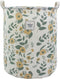 Mziart Collapsible Laundry Basket, Floral Printing Large Laundry Hamper for Baby Girls Kids Toys Clothes Organizer Foldable Storage Bin Waterproof...