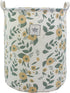 Mziart Collapsible Laundry Basket, Floral Printing Large Laundry Hamper for Baby Girls Kids Toys Clothes Organizer Foldable Storage Bin Waterproof...