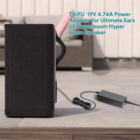 for Hyperboom Charger, TAIFU 19V AC Adapter for Ultimate Ears Hyperboom Portable Bluetooth Speaker S00175 884-001085 984-001591 984-001689 DSA-90P...