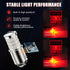 iBrightstar 1157 LED Bulb Red, BAY15D 2057 2357 7528 LED Brake Light Bulbs Super Bright for Rear Brake Lights and Tail Lights, 2 Pack...