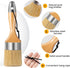 YiBaiBrush-Chalk Paint Brush, Wax Paint Brush Set of 5, Wax Brushes and Chalk Paint for furniture DIY Art Crafts, Natural Bristle Round Oval Chalk...