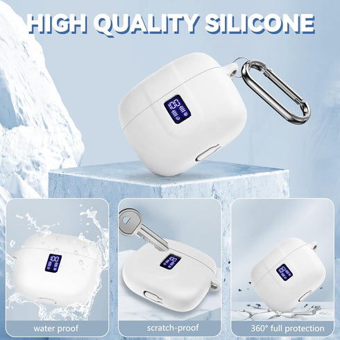 ?with LED Display Window? Case for TAGRY X08 Wireless Headphone, Earbuds Case Cover Compatible with TAGRY X08 Wireless Headphone, Silicone Protect...