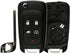 KeylessOption Keyless Entry Car Remote Start Flip Key Fob Shell Case Button Pad Outer Cover for 2011-2015 Chevy Volt OHT05918179...
