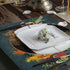 Cooking Herbs Spices Placemats Set of 4 Pepper Chili Table Mats Burlap Placemat Washable Non-Slip Heat Resistant Place Mats for Party Kitchen Dini...