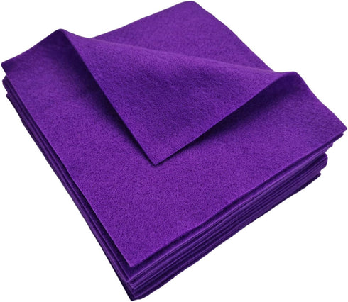 Jtnohx Soft Felt Fabric, Flexible Craft Felt for Toy Handwork, 1.4mm Thick 6"x6" Felt Sheets for DIY and Sewing Projects (Purple)...