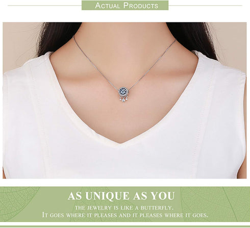 Hutou Birthstone Charm Fit for Charms Bracelet and Necklace Gifts for Women Sparkling Birthstones Zircon Paved...
