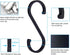 ACMETOP S Hooks, 12 Pack Aluminum S Shaped Hooks, S Hooks for Hanging Pots and Pans, Plants, Coffee Cups, Clothes, and Towels in Kitchen, Bedroom,...
