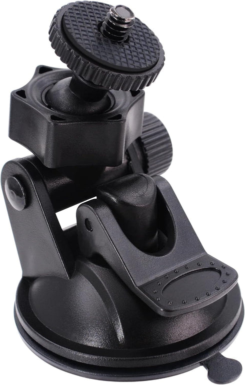 CH01A 1/4" 1/8" Thread Camera Suction Mount Tripod Holder in Dash Cam Mount Holder - Screw Tripod Windshield Holder Fits Sony/Ricoh/HP/GoPro/Oculu...