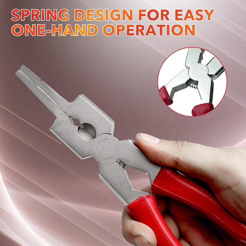 MIG Welding Pliers 8'' Multifunction Carbon Steel Welpers with Insulated Handle, Drop Forged Long Nose Pliers Wire Cutting Pliers Welding Tools fo...