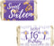 Purple and Gold Sweet 16 Birthday Party Mini Chocolate Candy Bar Wrappers - Sweet Sixteen Party Favor Stickers - 42 Stickers...