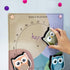 4 Pieces Cute Owl Erasers Magnetic Owl Whiteboard Eraser Animal Shaped Dry Erase Chalkboard Erasers with Felt for Classroom Office Home (Random Co...