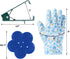 Rose Leaf Thorn Stripper Set of 3 Pcs with Metal Rose Stem Thorn Stripping Tool, Plastic Thorn Remover Tool & Garden Gloves...