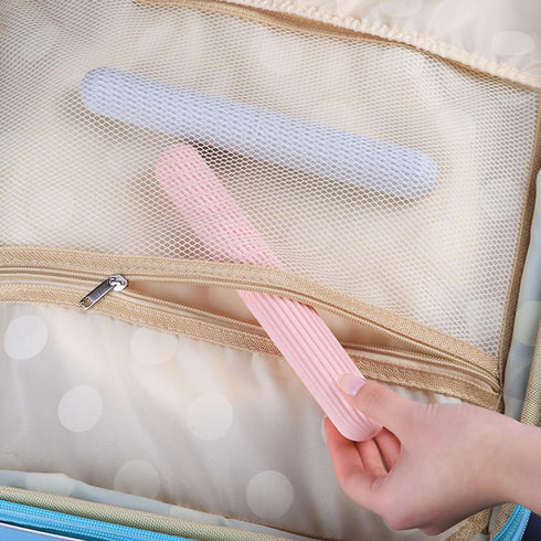 2 Pcs Travel Toothbrush Case?Toothbrush Containers?Portable waterproof Toothbrush Holder for Travel/Camping/School/Home....