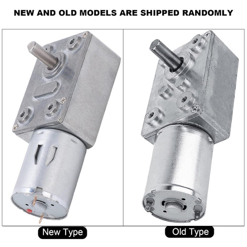 DC 12V Electric Gear Motor Reversible Turbo Worm Mini Motor Geared Reduction Micro Reducer 20RPM...