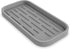 ZAPPOWARE Kitchen Sink Organizer | Silicone Sponge Holder - Storage Tray for Dish Sponge, Soap Dispenser, Scrubber 9.6"x 4.9" (Gray)...