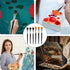 6 PCS Mop Brush for Acrylic Painting 1 Inch Face Paint Brushes with Wooden Handle Oval Blending Brushes for Acrylic Painting, Watercolor, Face Bod...