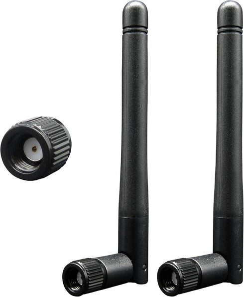 WiFi Antenna PC Bluetooth Antenna Dual Band 2.4Ghz 5Ghz 3dBi RP-SMA Male (with No Pin) for Gaming Motherboard, RV Camera, PCIE M.2 Wireless Card, ...