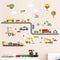 decalmile Construction Transportation Wall Decals Car Truck Plane Boys Wall Stickers Kids Bedroom Baby Nursery Playroom Wall Decor...