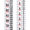 Tatuo Growth Chart Wall Labels Height Indicator Tape Ruler Growth Chart Decor Height Indicator Adhesive Ruler for Home Room Measuring(White)...