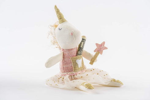 Mud Pie Unicorn Tooth Fairy Pink One Size...
