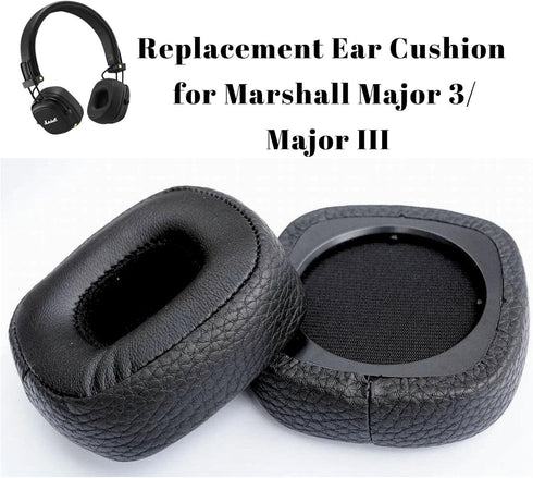 Replacement Ear Cushion for Marshall Major 3/ Major III, Marshall Headphone Ear Pad with Memory Foam PU Leather, Ear Cups Cover Repair Parts, Wire...