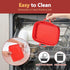 Collapsible 2-Pack Air Fryer Silicone Liners for 10QT NINJA Foodi Dual, Rectangular Air Fryer Silicone Pot, Reusable Silicone Air Fryer Basket for...