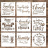 DIY Decorative Reusable Family Letter Stencil Template for DIY Crafts Scrabooking Painting on Cake, Wood,Canvas,Floor,Wall,Tile (5.9 x 5.9 Inch), ...