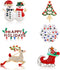 9 Pieces Christmas Brooch Pin Set for Women Christmas Pins Christmas Brooch Snowman Boots Reindeer Bow Gift Box Xmas Tree Car Snowflake Jewelry Pi...