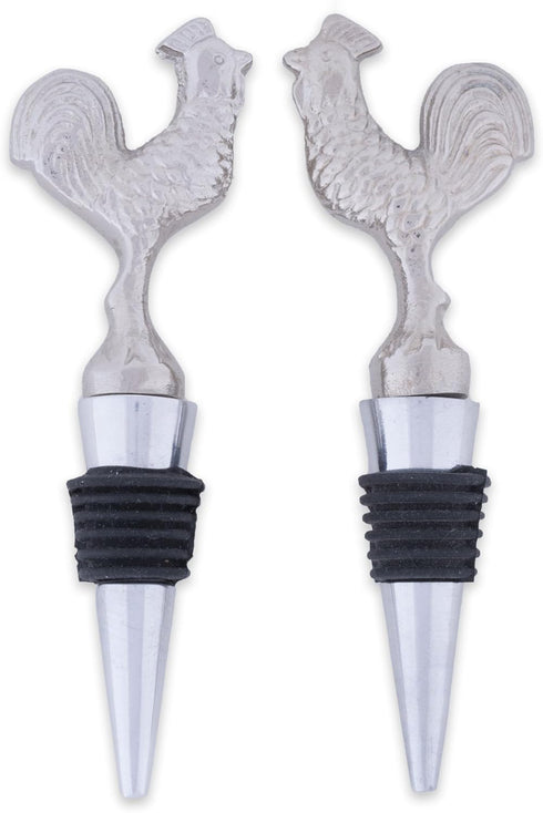 DII Kitchen Wine & Bottle Stopper, 2x4", Rooster...