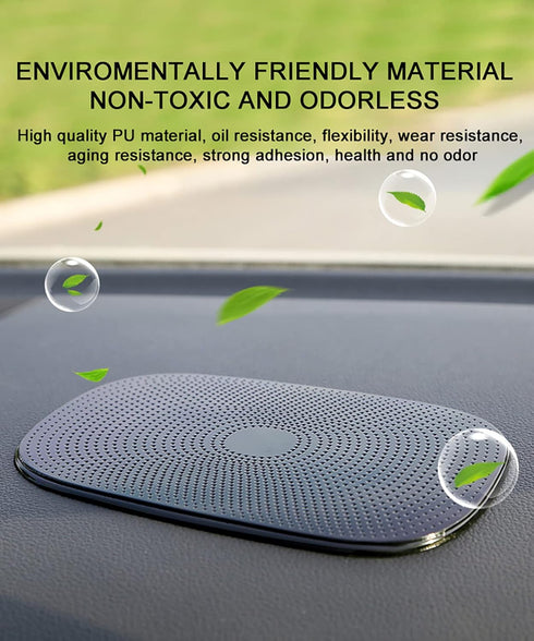 Anti-Slip Pad for Car Dashboard Multi-Functional Non-Slip Magic Sticky Gripping Mat PU Gel Washable Reusable Extra Strong for GPS,HUD,EZ Pass,Hold...