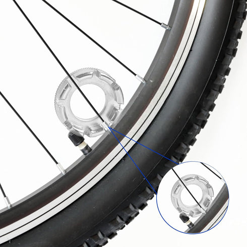 Bicycle Spoke Wrench Tool, Hardened Steel 6-in-1 Spoke Rim Tool for Adjusting and Repairing Bicycle Wheel Tension...