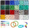 600pcs Glass Beads for Jewelry Making, 24 Color 8mm DIY Crystal Beads Bracelet Making Kit Chakra Beads, Round Stone Beads Never Fade Suitable for ...