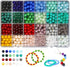 600pcs Glass Beads for Jewelry Making, 24 Color 8mm DIY Crystal Beads Bracelet Making Kit Chakra Beads, Round Stone Beads Never Fade Suitable for ...
