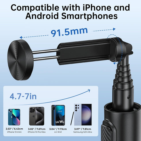 SYNCWIRE 62" Phone Tripod, All-in-One Aluminum Selfie Stick Tripod with Bluetooth Remote for iPhone and Android Smartphones, Perfect for Selfie, T...