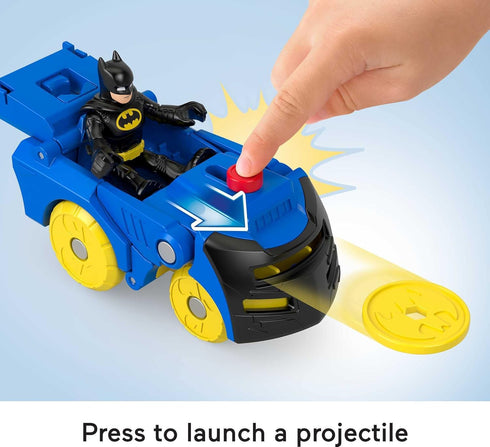 DC SUPER FRIENDS Fisher-Price Imaginext Batman Toy Head Shifters Batmobile & Figure Set for Preschool Pretend Play Kids Ages 3+ Years...
