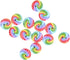 100pcs Wood Craft Buttons, 15mm Wooden Buttons 2 Holes Rainbow Cyclone Design Buttons for Sewing Colorful Buttons for Sewing Crafting DIY Craft...