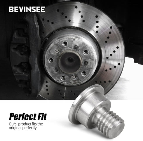 Bevinsee Brake Disc Rotor Screw Compatible with BMW E36 E46 E90 F30 323i 330Ci 330d 330xi M3, Stainless Steel Retaining Screws Replaced for 342111...