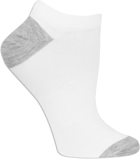 Fruit of the Loom Women's 6 Pair Pack Core Socks, White, 4-10...