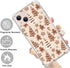 Brown Gingerbread Christmas Trees Case Compatible with iPhone 15 Plus, Cute Christmas Festival Case for iPhone 15 Plus, Cool TPU Bumper Phone Case...