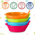 Kids Cereal Bowls with Straws - Set of 6 Plastic Bowl with Straw For kids BPA Free Dishwasher and Microwave Safe - 22 Oz Toddlers Bowls with Built...