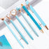 Fancy Pens for Women, 6 Pcs Blue Pens Ballpoint Pens Bulk, 1.0mm Medium Point Black Ink Pens for Note Taking, Cute Pens Smooth Writing Pens Gifts ...