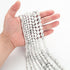 100Pcs Natural Stone Beads 8mm White Howlite Round Gemstone Loose Beads with Elastic Bracelet String for Bracelets Necklace Jewelry Making...