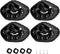 RC Military Truck Wheels 4pcs, Rubber Crawler Tire Wheel Tyre for WPL 1/16 RC Vehicle...