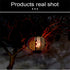 3.7v 10w Solar Lantern Light Outdoor Ip65 Waterproof Round Garden Hanging Atmosphere Night Lamp Black...