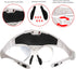 Magnifying Glasses, USB Charging Headband Magnifier Head Mount Magnifying Glasses with LED Light for Jewelry Craft Watch Hobby 5 Lenses 1.0X 1.5X ...