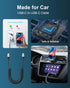 USB C Car Charger Fast Charging PD45W QC45W Mini Cigarette Lighter Car Charger USB C Charger Dual Port with 3FT USB C to Lightning Cable, USBC Car...