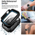 Goton 2 in 1 Waterproof Case for Apple Watch Screen Protector 44mm SE 2nd Gen Series 6 5 4 SE, 360 Protective Glass Face Cover Hard PC Bumper + Ba...